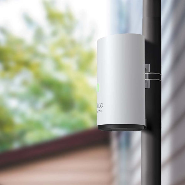 وحدة Deco X50-Outdoor / AX3000 للمنزل بالكامل مزودة بشبكة WiFi 6 للاستخدام الخارجي والداخلي