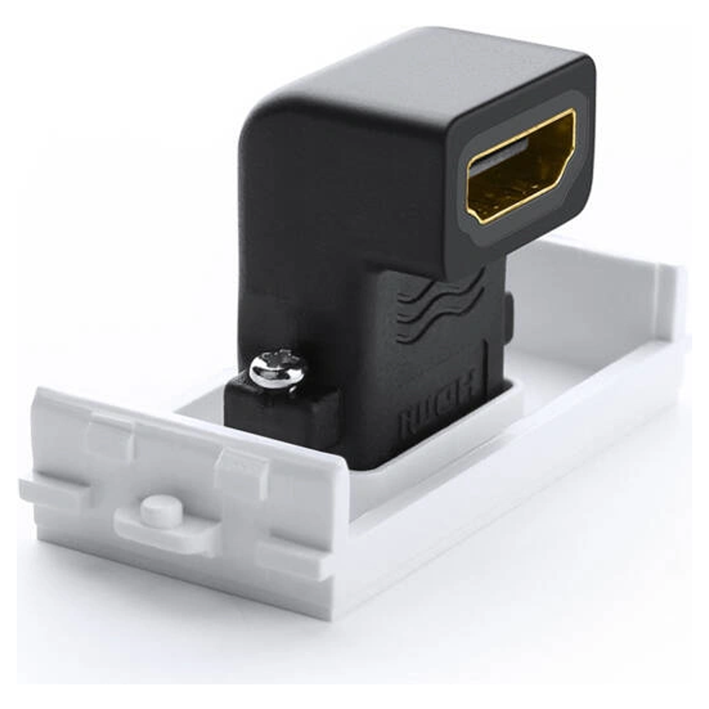 UGREEN HDMI Socket Panel Elbow (White)/ 20318