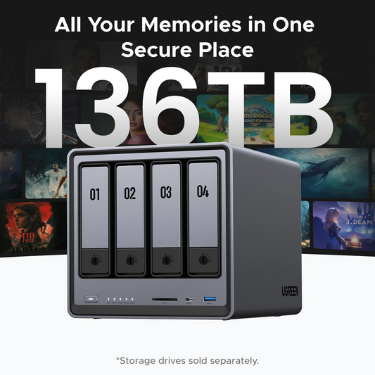 وحدة تخزين UGREEN المتصلة بالشبكة DXP4800 (بدون أقراص) EU / 25372B