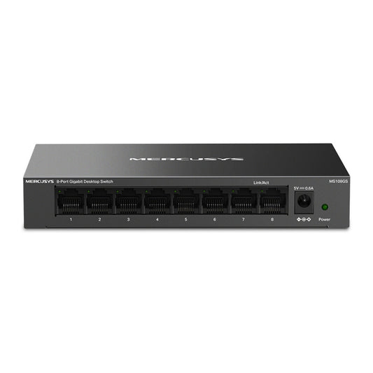 Mercusys MS108GS | 8-Port Gigabit Desktop Switch (Black)