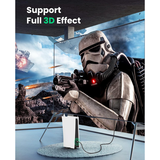 كابل HDMI 2.0 مضفر من يوجرين - HDMI 2.0 4K أسود (HD119)