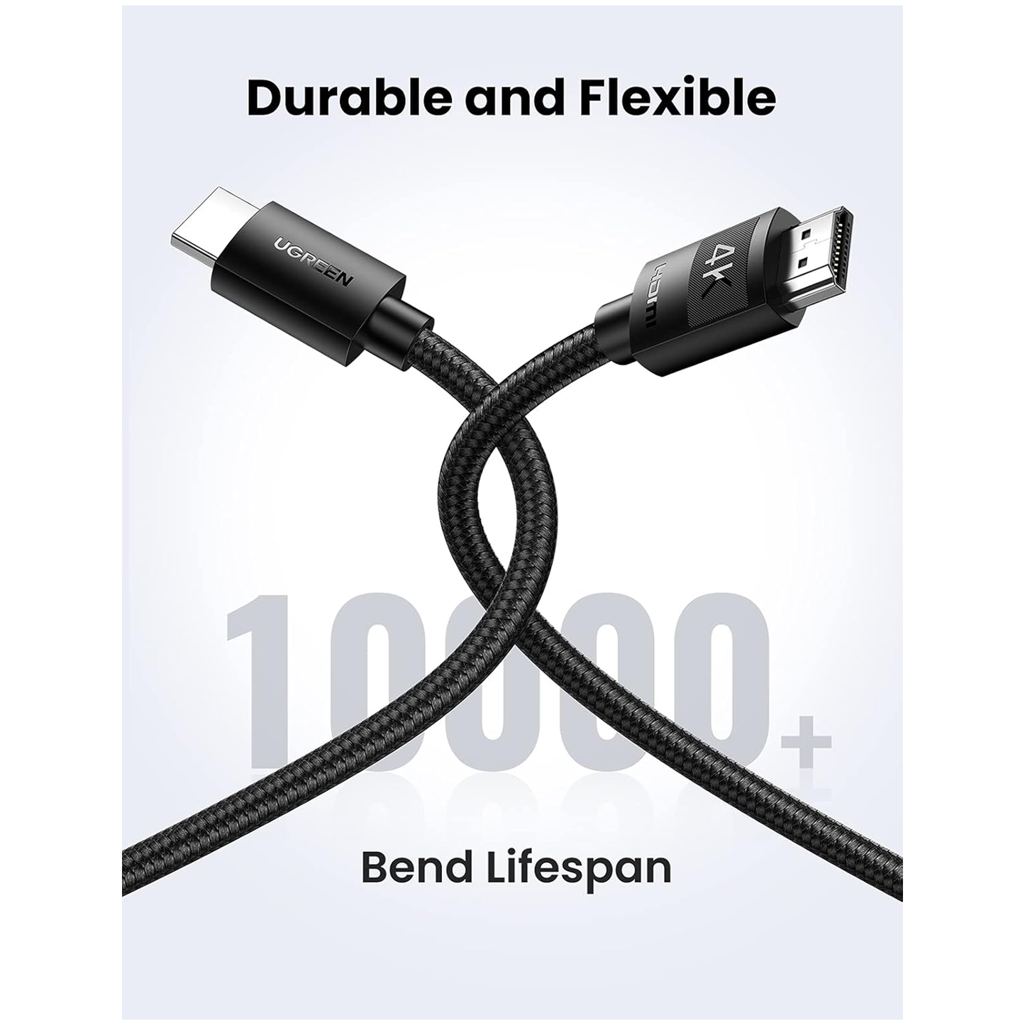 UGREEN Braided Cable HDMI 2.0 - HDMI 2.0 4K black (HD119)