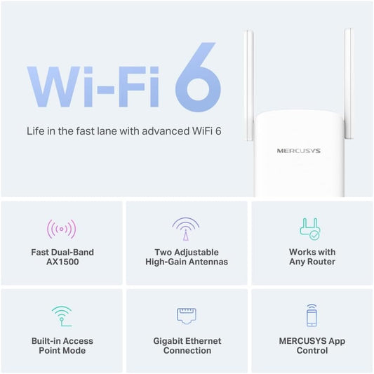 Mercusys ME60X | AX1500 Wi-Fi 6 Range Extender