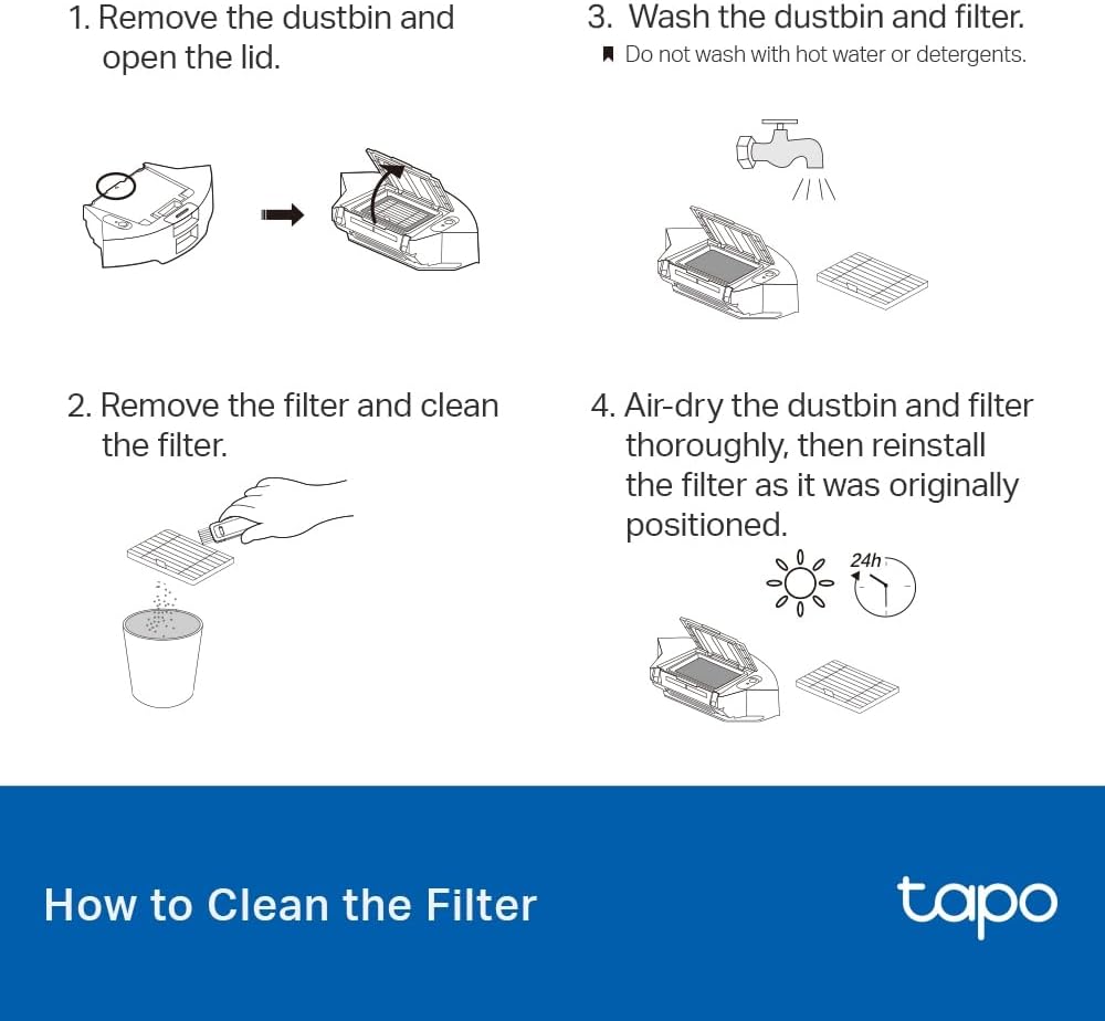 Tapo RVA102- Robot Vacuum Replacement Kit
