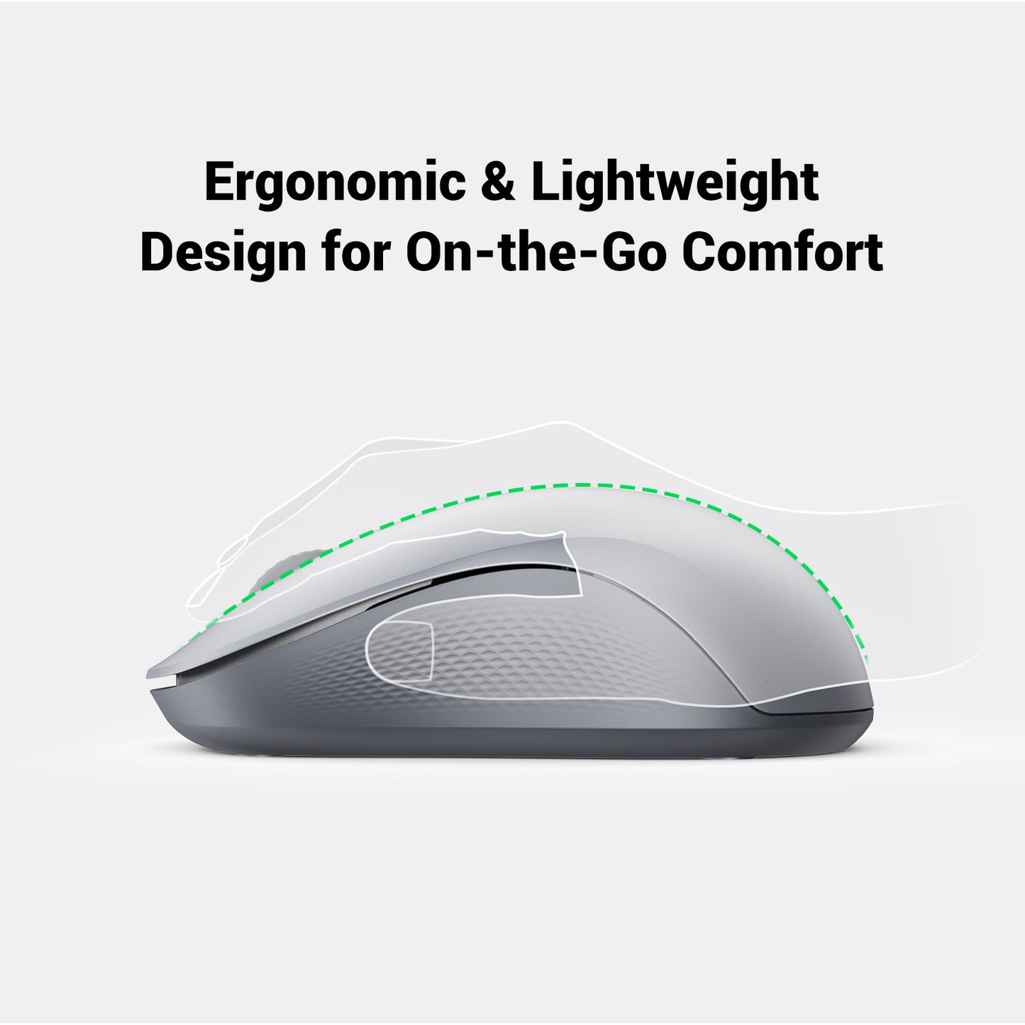 UGREEN Multimode WRLS Mouse 2.4GHZ Bluetooth (Black) / 65773