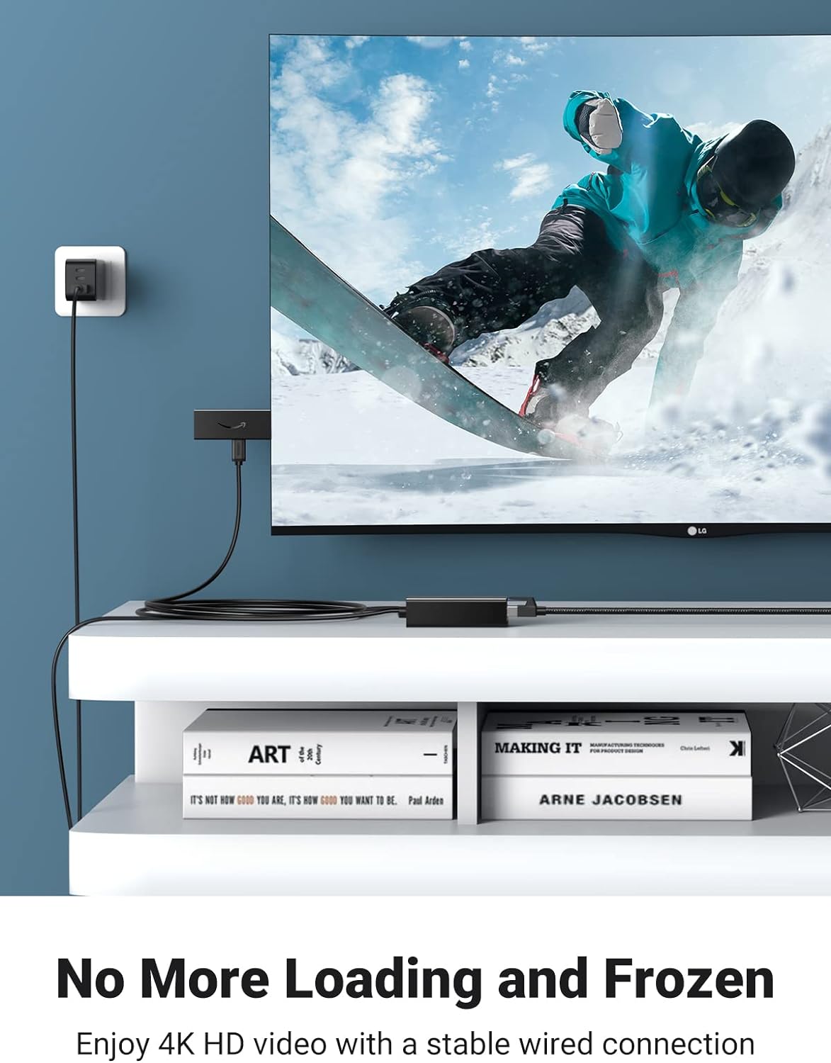 محول إيثرنت من يوجرين لجهاز تي في ستيك او كروم كاست لون أسود | 30985