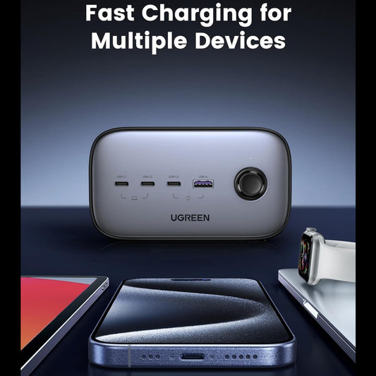 وصلة كهرباء من يوجرين 2 مخرج كهرباء و3 مدخل شحن بقوة 100 واط فيش انجليزي/ 60168