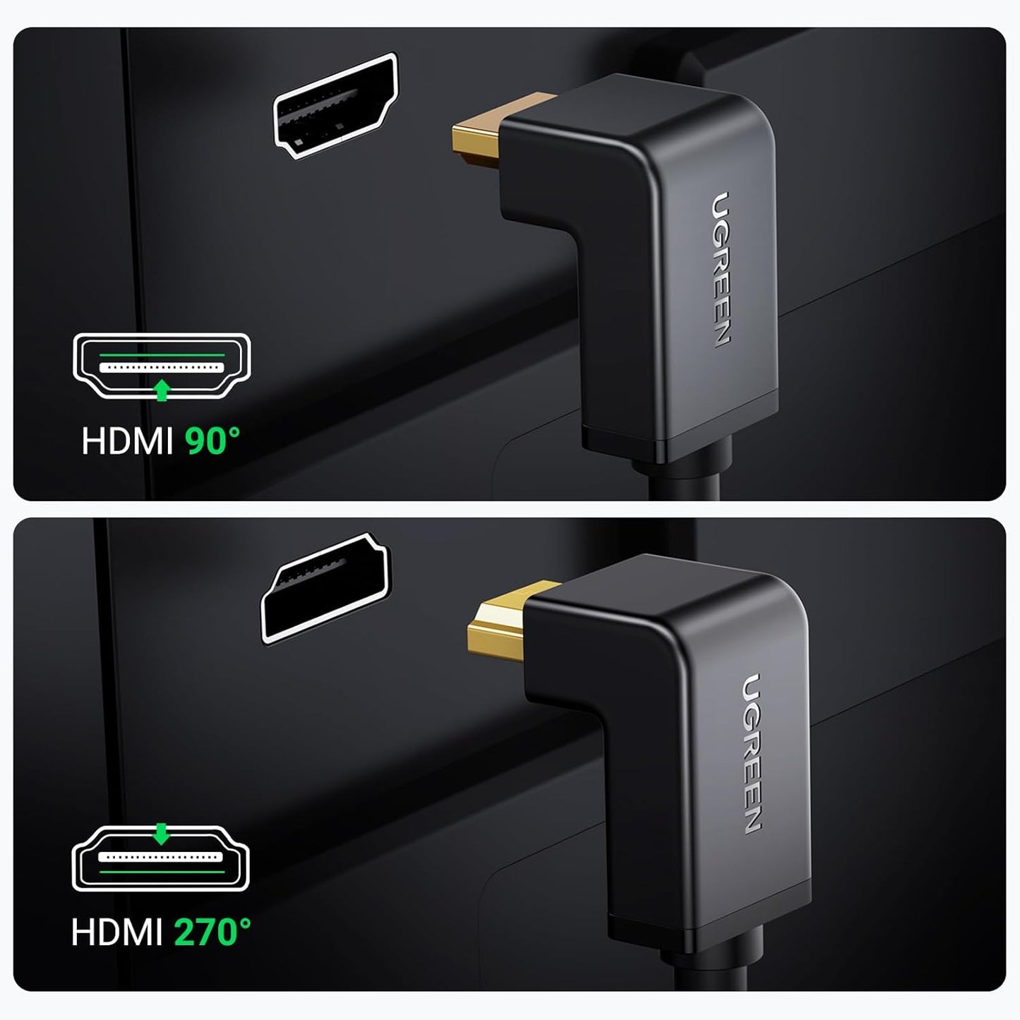 UGREEN HDMI Cable Right Angle 4K HDMI Cord High Speed, 4K@60Hz / HD103
