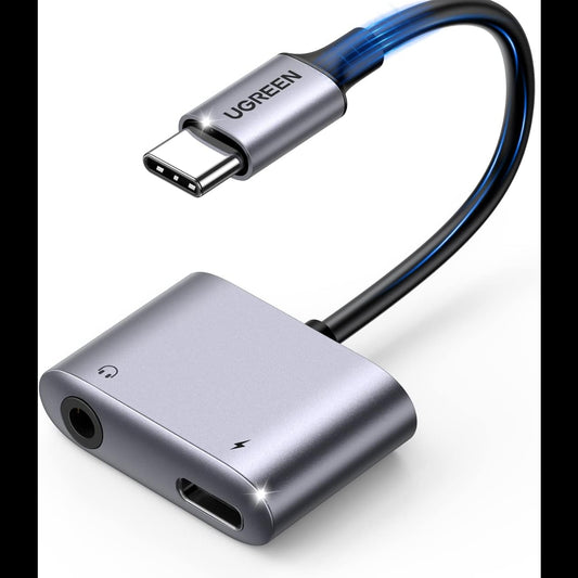 UGREEN USB C to 3.5mm Headphone and Charger Adapter / 60164