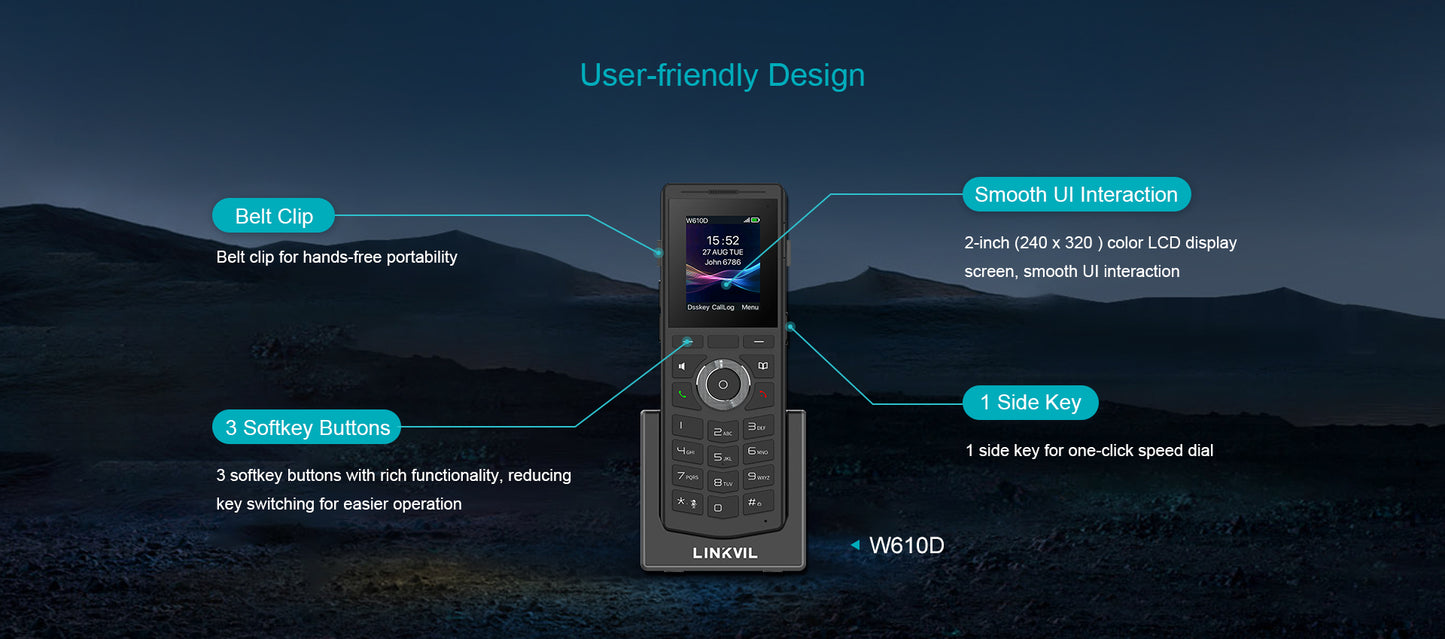 هاتف Fanvil المحمول DECT/ W610D