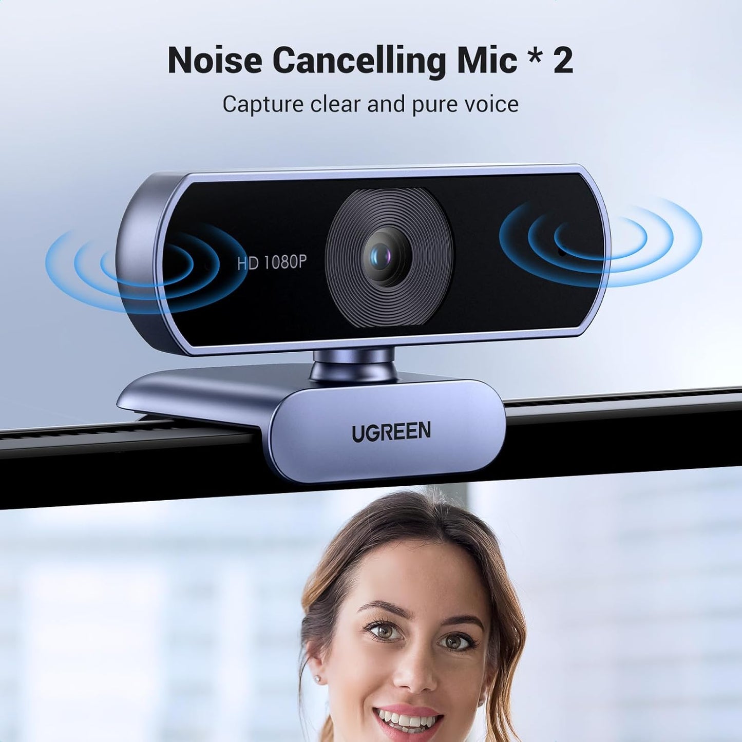 UGREEN 1080P Webcam with Microphone, Full HD USB Web Camera /15728
