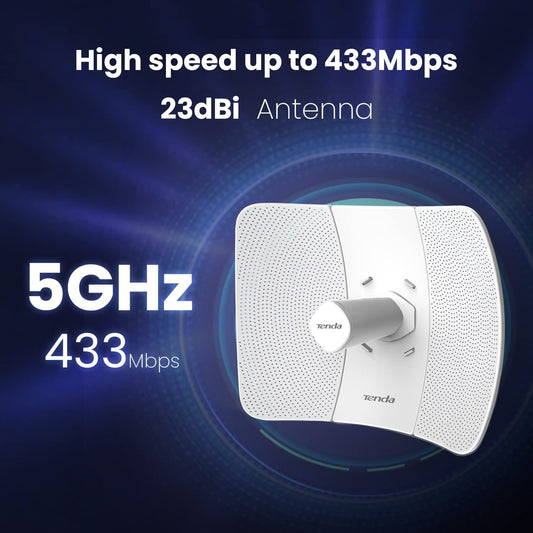 وحدة ربط بين موقعين تصل إلى 20كم على تردد 5 جيجا هيرتز | Tenda.O8