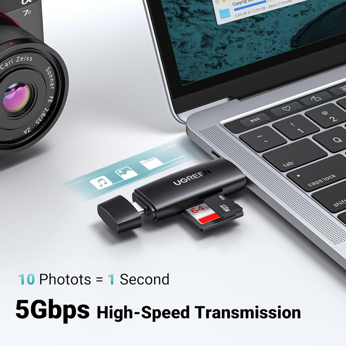 UGREEN 2 in 1 USB 3.0 & USB C SD Card Reader /80191