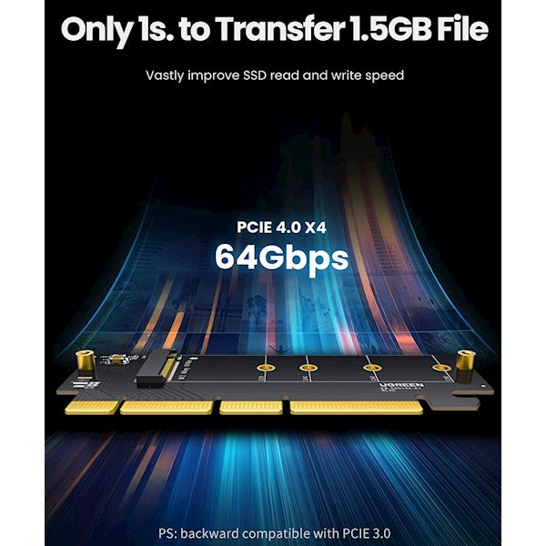 UGREEN PCIe Gen4 x 16 to M.2 NVMe EXPANSION CARD / 30715