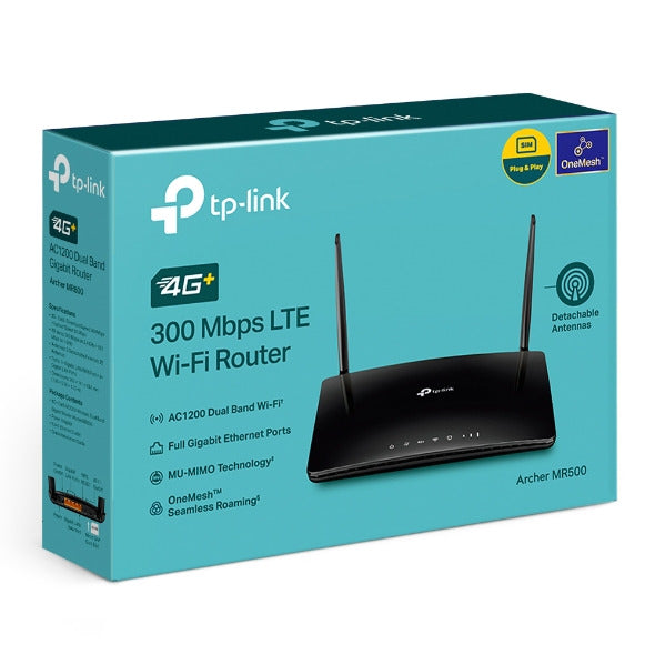 TP-Link Archer MR500 | 4G+ Cat6 AC1200 Wireless Dual Band Gigabit Router