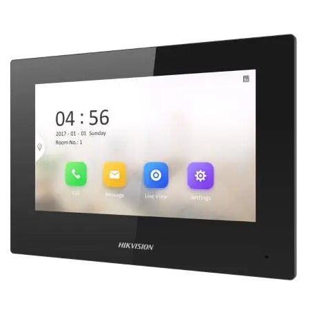 شاشة فيديو انتركم داخلية 7 بوصة تدعم اتصال وايفاي او سلكي | Hikvision.DS-KH6320-WTE1