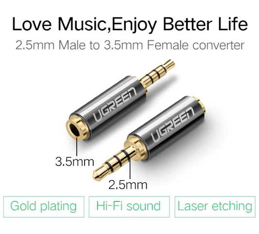 محول يوجرين من 3.5 مم ذكر إلى 2.5 مم أنثى / 20502