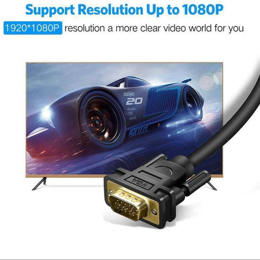 كابل محول HDMI إلى VGA من UGREEN بطول 1.5 متر (أسود) / 30449