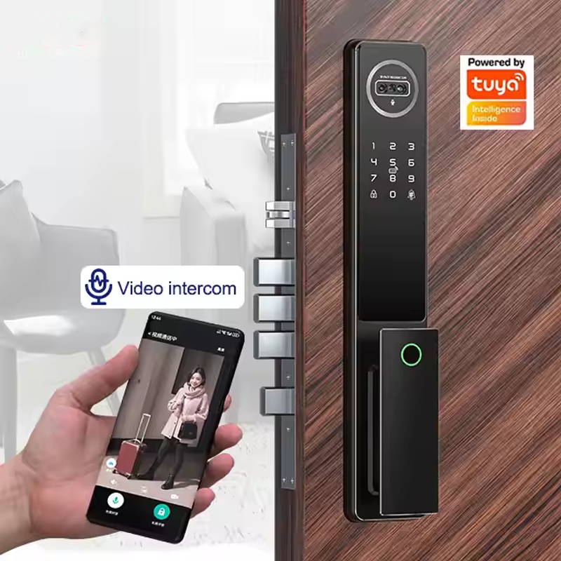 قفل الباب الذكي SE52x | مكالمة فيديو | فتح ذاتي | كاميرا مراقبة (قفل ثلاثي)