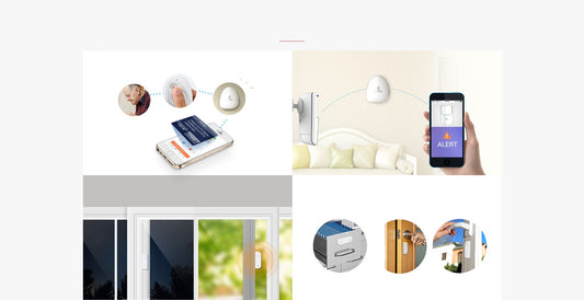 نظام إنذار لاسلكي (2 مستشعر + لوحة + جهاز تحكم عن بعد) | ايزفيز | BS-113A