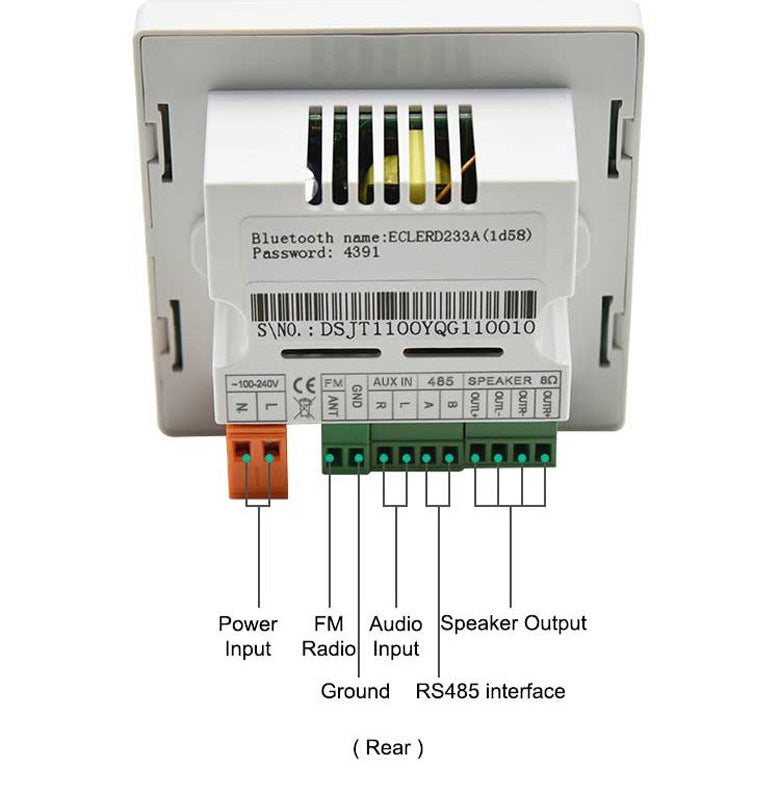 DSPPA مكبر صوت رقمي للموسيقى عالي الدقة بتقنية البلوتوث /DM837W