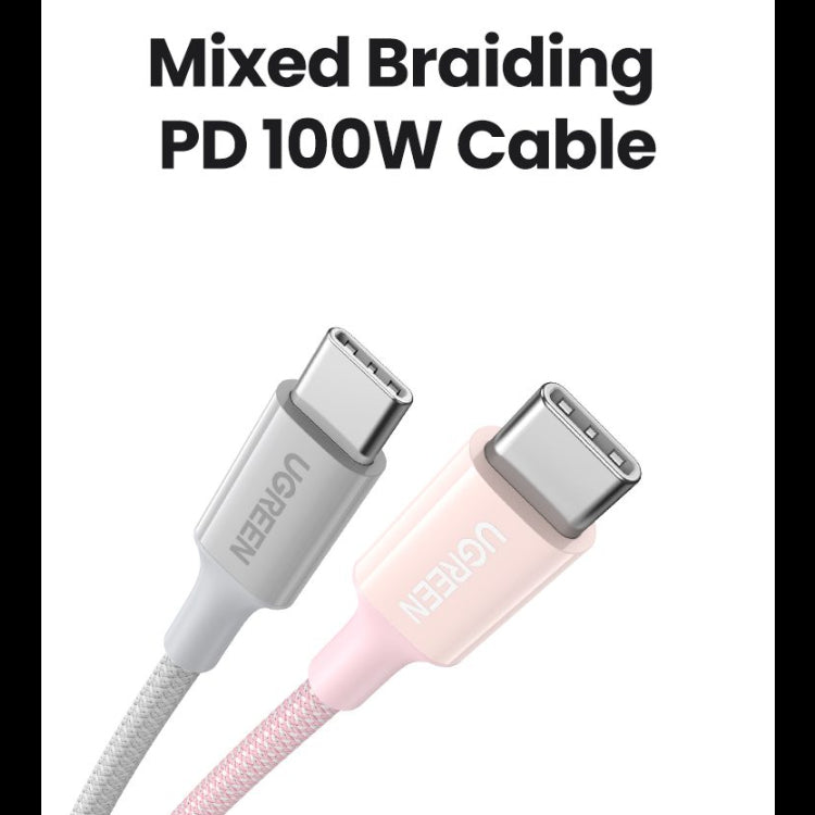 UGREEN USB-C to USB-C PD Fast Charging Braided Cable 5A Max /Multicolor/ L502