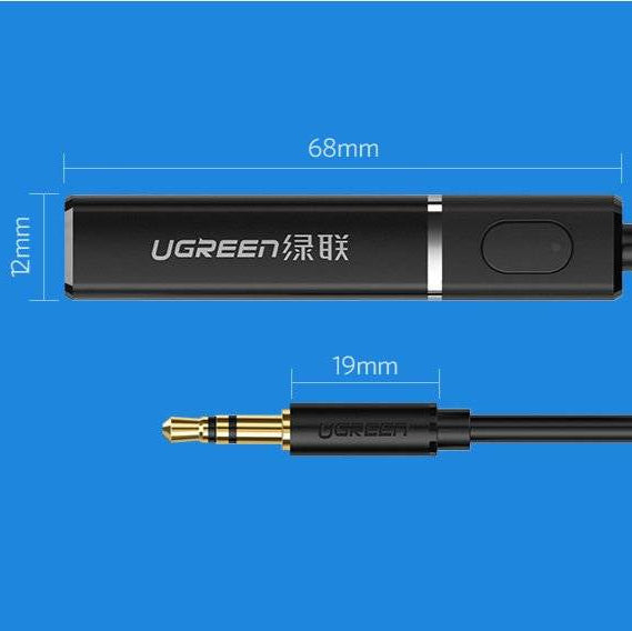 Ugreen Bluetooth 5.0 transmitter wireless audio adapter 3.5 mm mini jack black / 40761