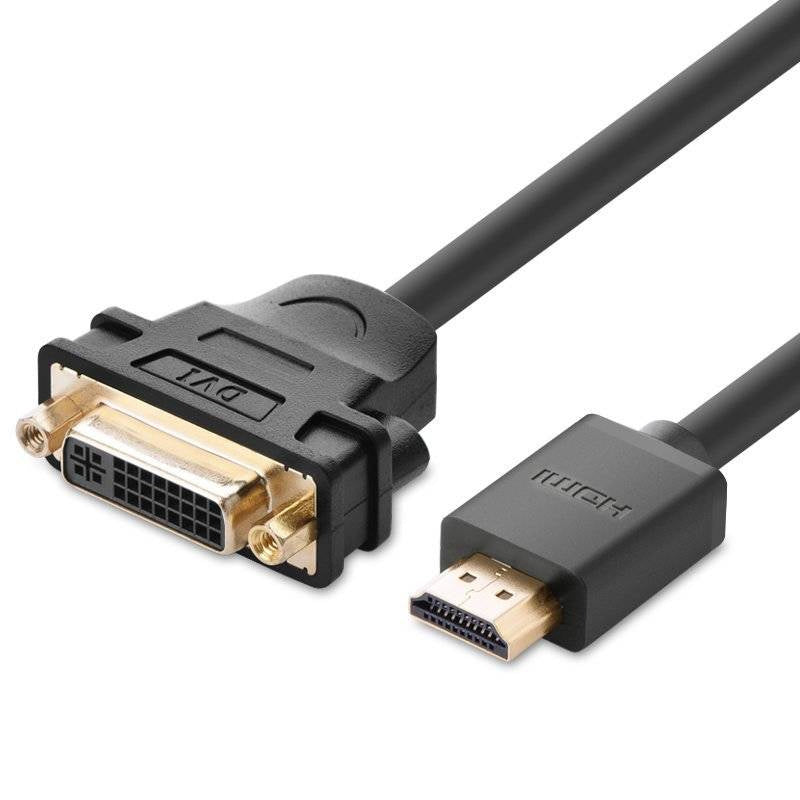 UGREEN HDMI Male to DVI Female Adapter Cable 22cm (Black) / 20136