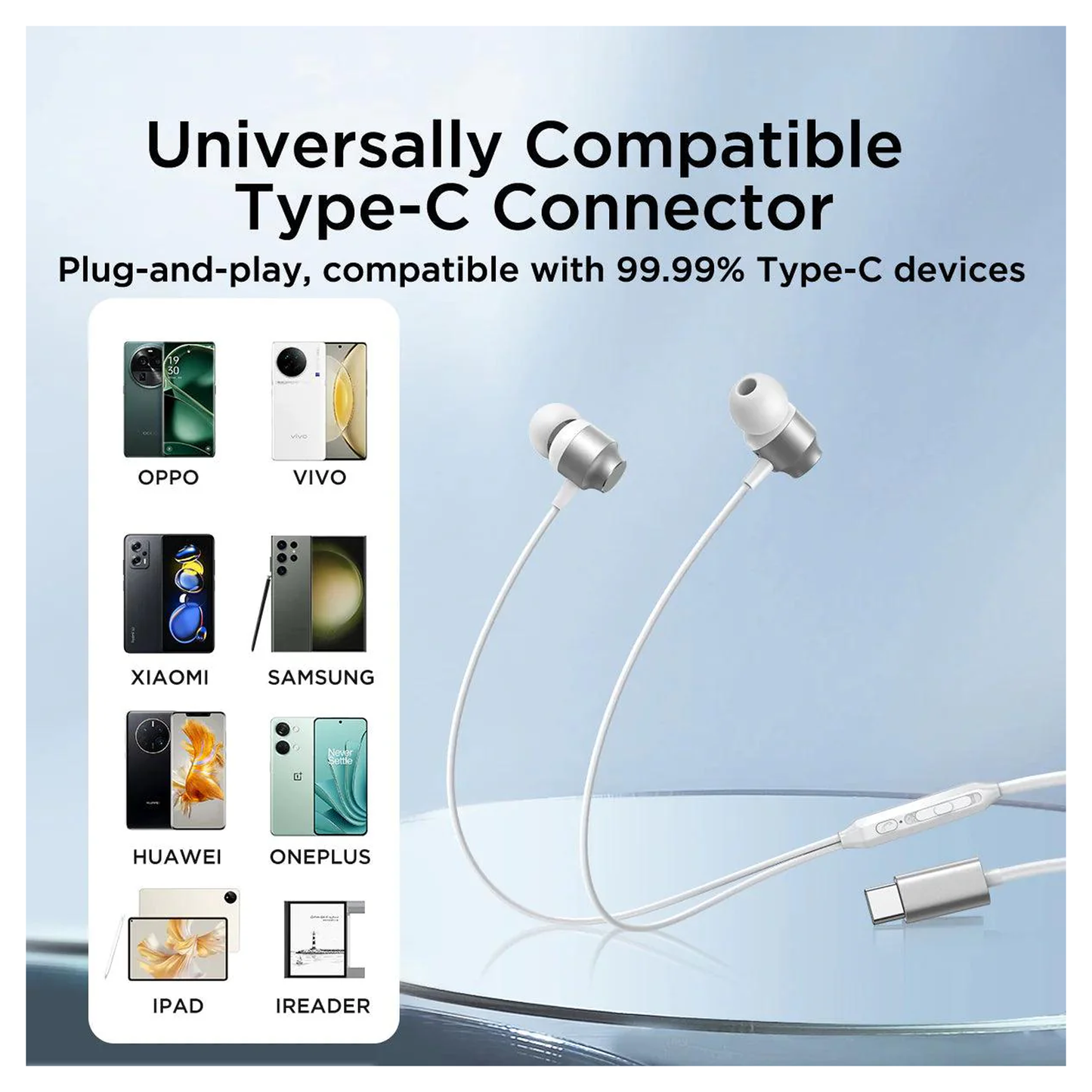 JOYROOM Type-C In-Ear Metal Wired Earbuds / JR-EC06