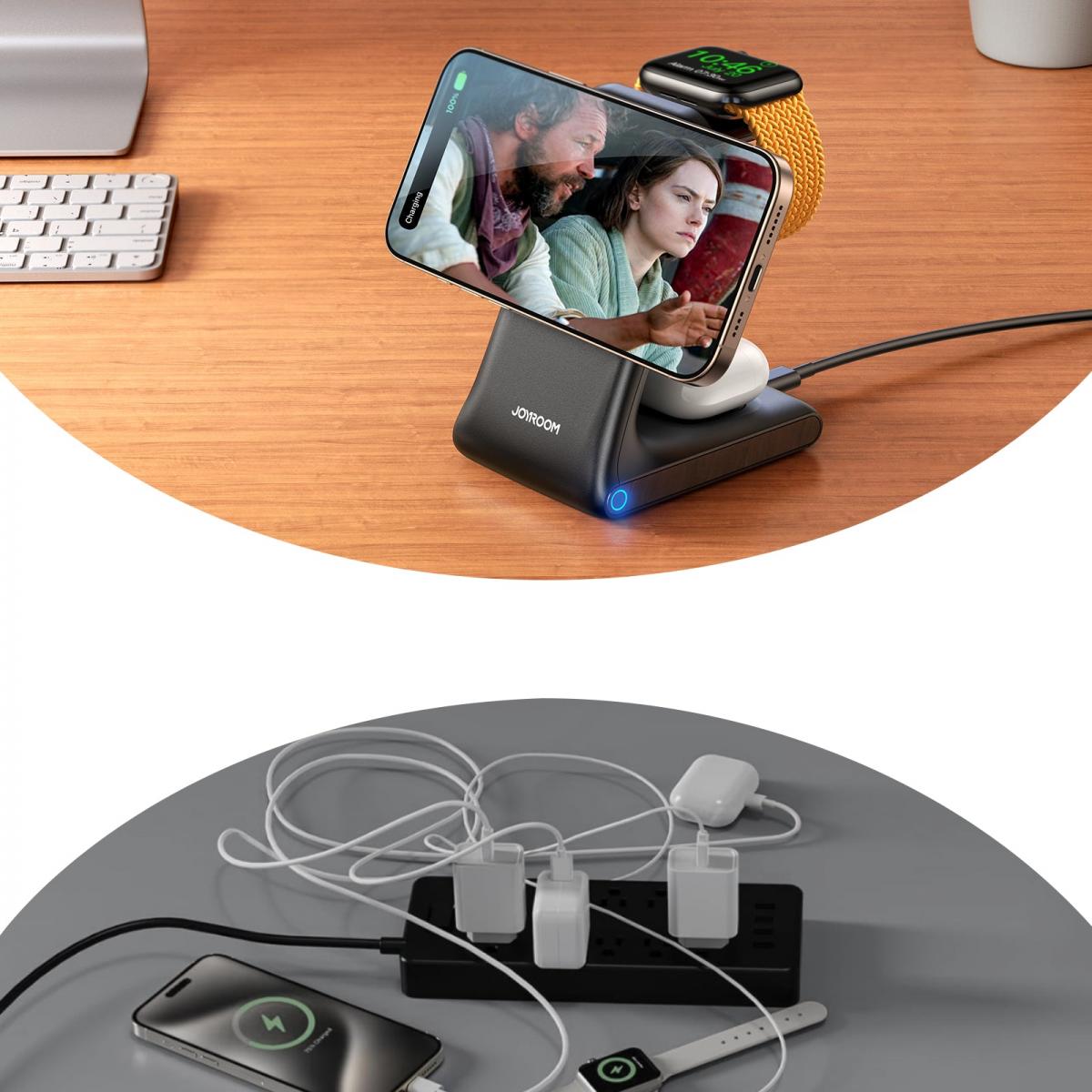JOYROOM 3-in-1 Wireless Charging Station /JR-W15