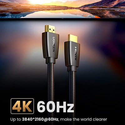 كيبل عالي الجودة من يوجرين | UGREEN High-End HDMI Cable 4K@60Hz HDMI V2.0| HD118