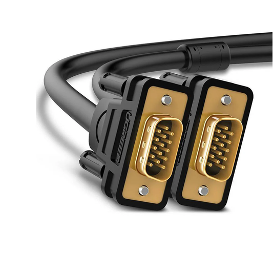 UGREEN VGA Male to Male Cable 1m-20m (Black) - VG101