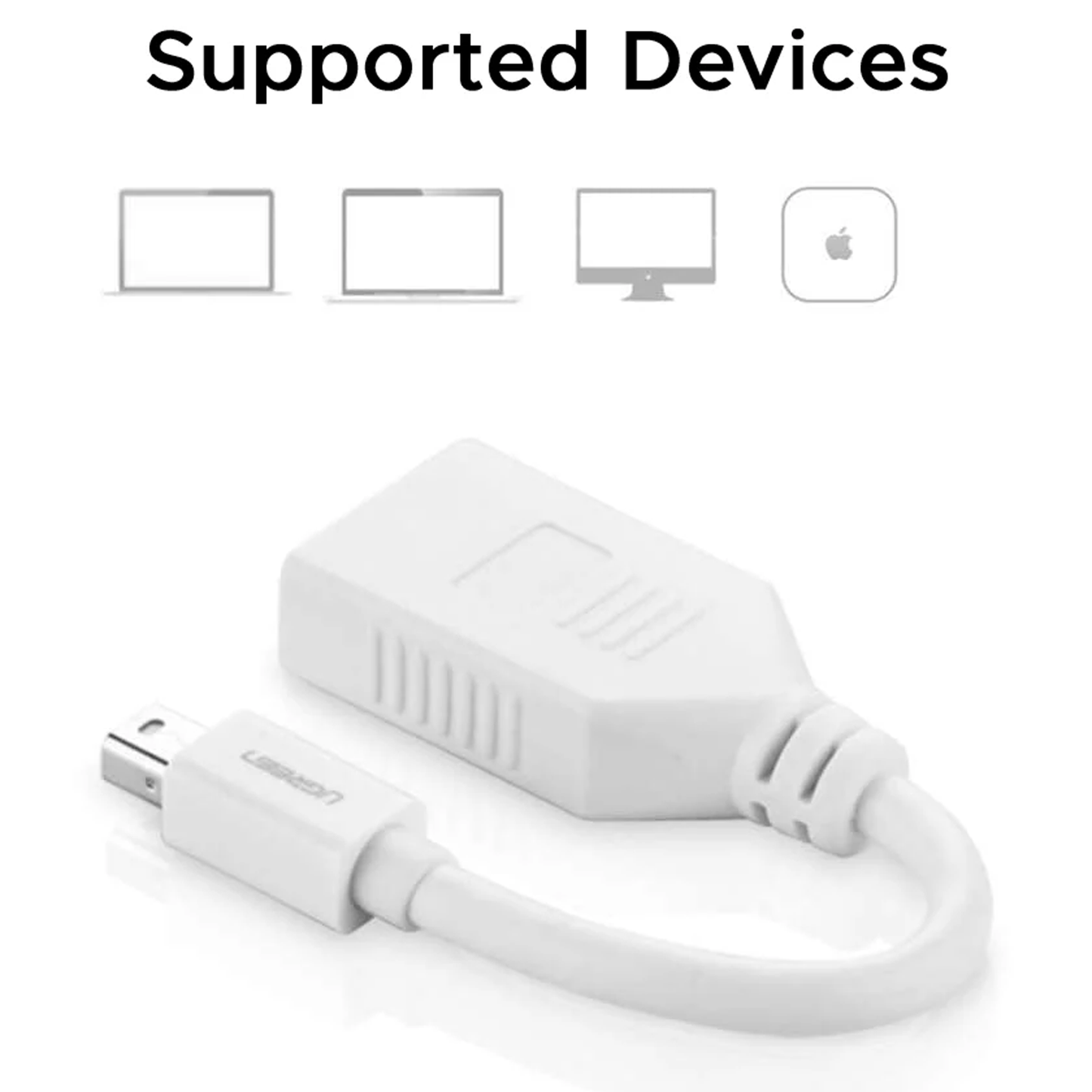 UGREEN Mini DisplayPort Male to DisplayPort Female Adapter - 10445