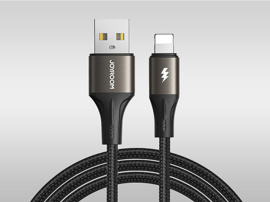 JOYROOM S-A25 Light-Speed Series 3A Fast Charging Data Cable (USB-A to Lightning) 1.2m Black