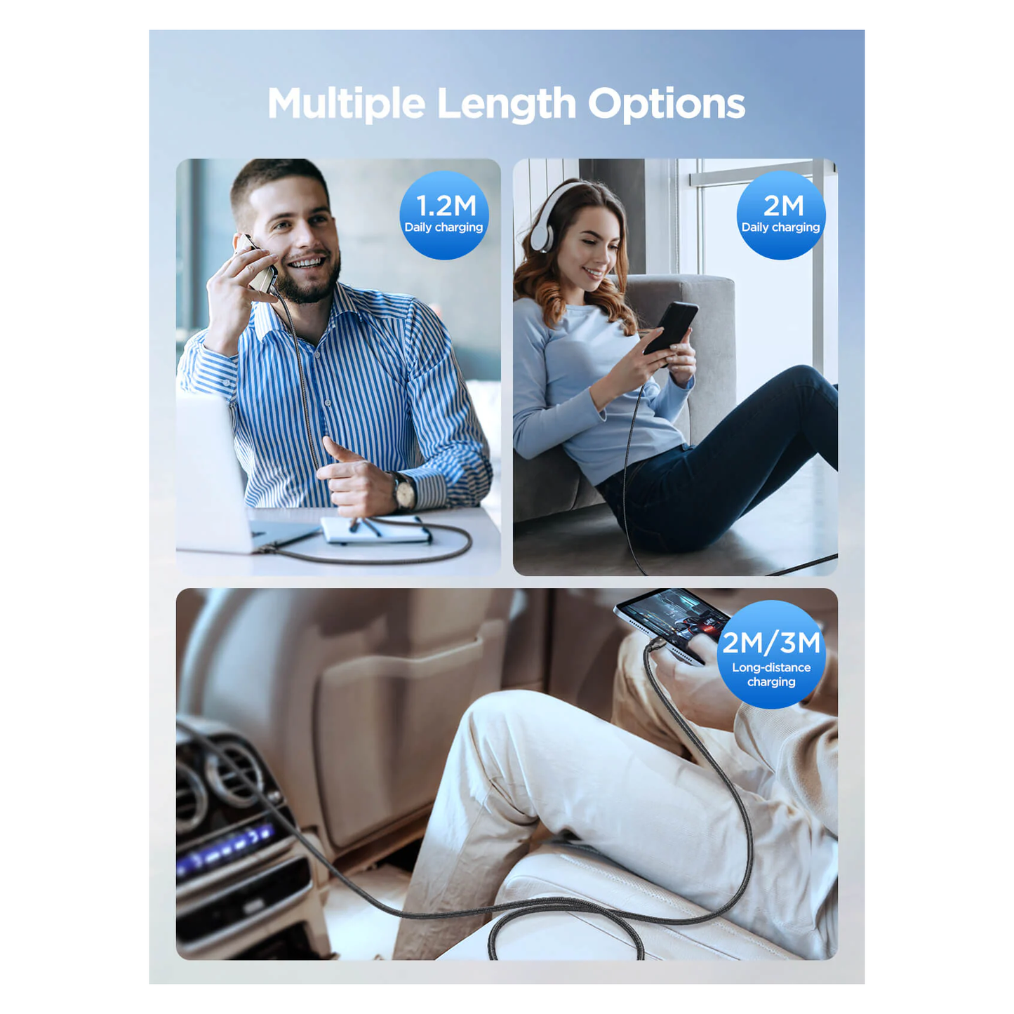 JOYROOM S-A25 Light-Speed Series 3A Fast Charging Data Cable (USB-A to Lightning) 1.2m Black