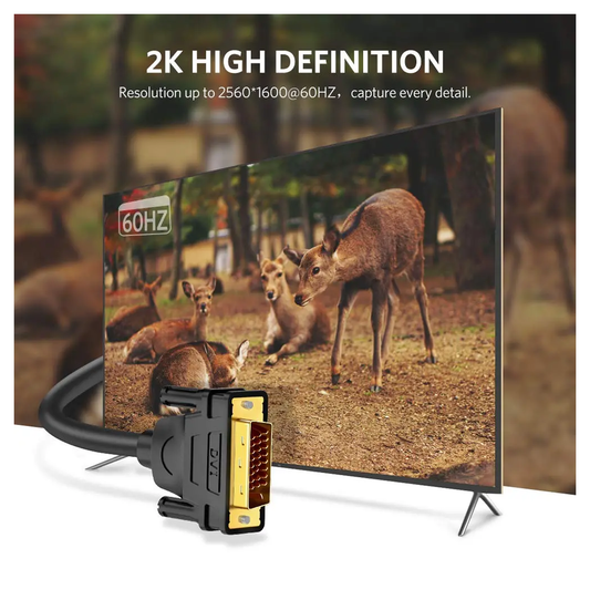 UGREEN DVI-D 24+1 Dual Link Male to Male Digital Video Cable - DV101