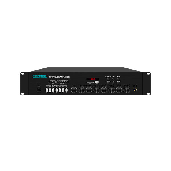 مضخم صوت DSPPA 250 وات 6 مناطق مع MP3/FM/USB/SD /MP225U