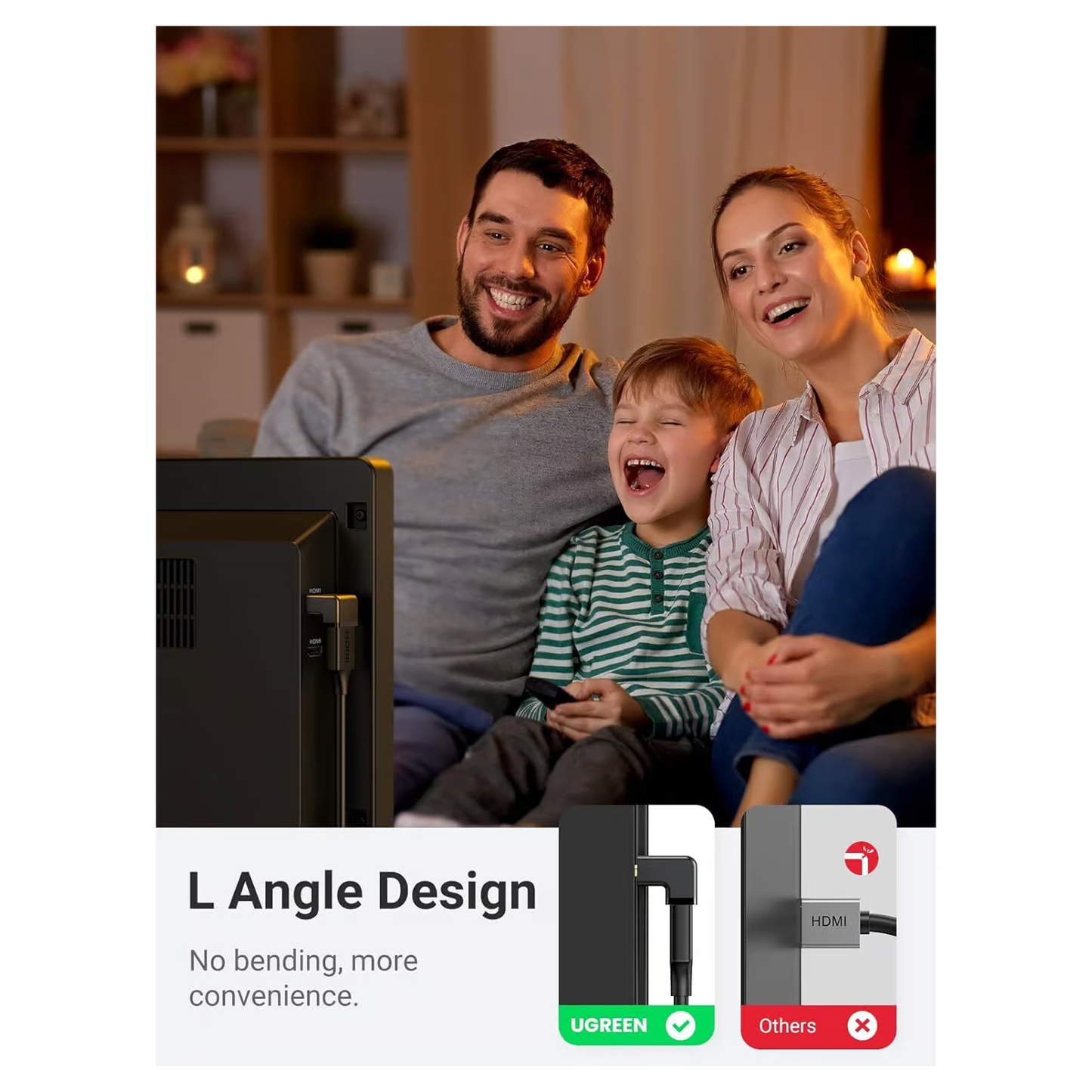 UGREEN HDMI Male to Female Adapter Up / 20110