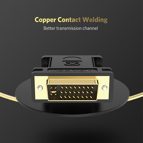 UGREEN DVI-I (24+5) Male to VGA Female Converter (Black) - 20122