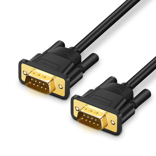UGREEN DB9 RS232 Adapter Male to Male Cable 1.5m (Black) - 20153