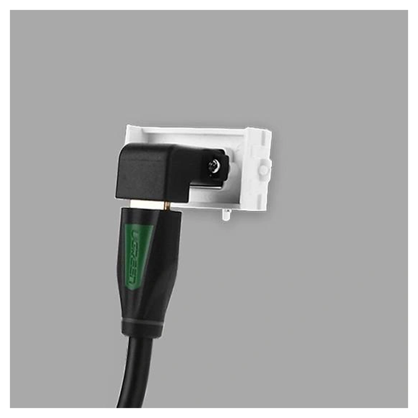 UGREEN HDMI Socket Panel Elbow (White)/ 20318