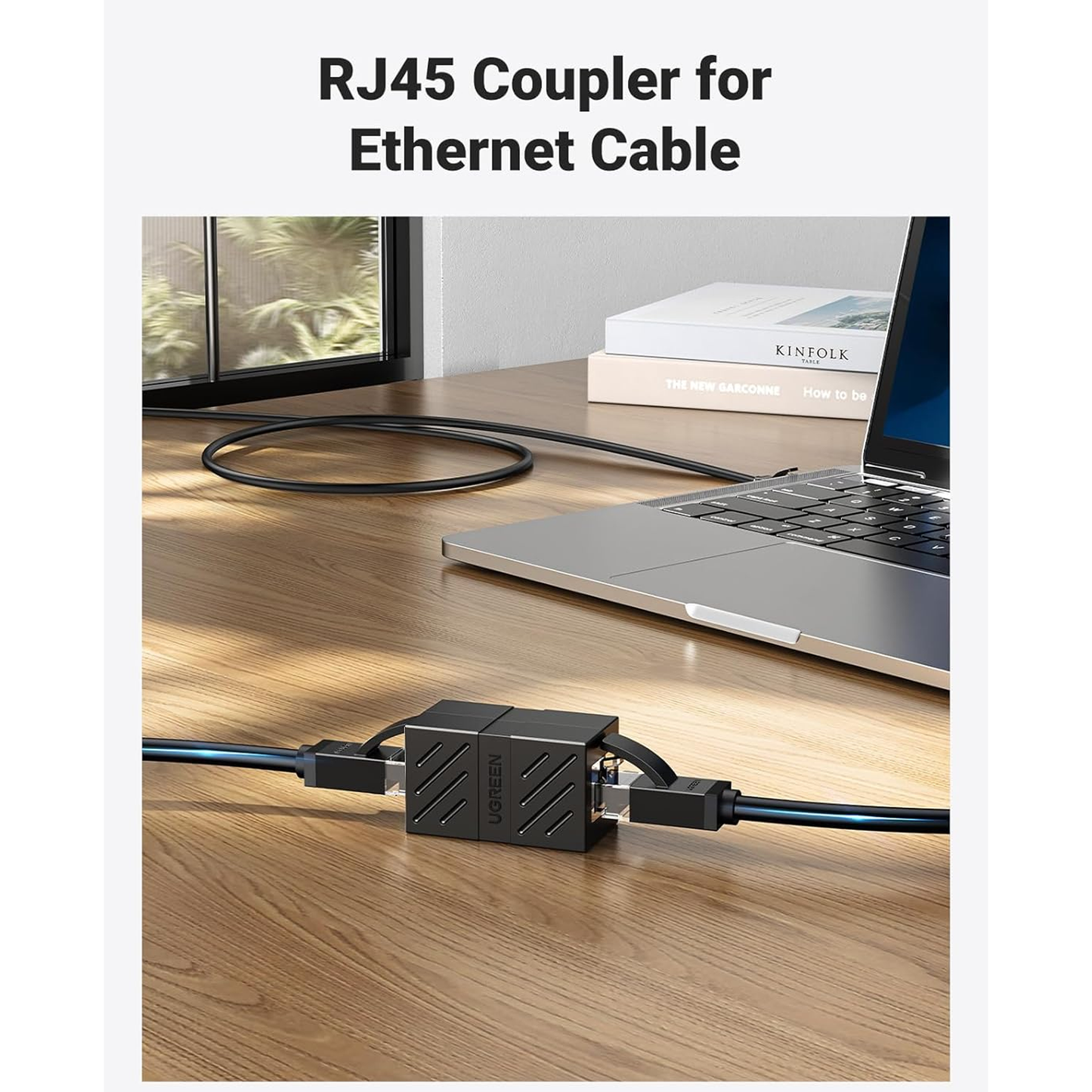 UGREEN RJ45 Network Keystone Jack Inline Coupler Female to Female 1pcs - NW114