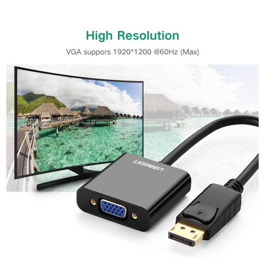 UGREEN DisplayPort to VGA Female Converter / 20415