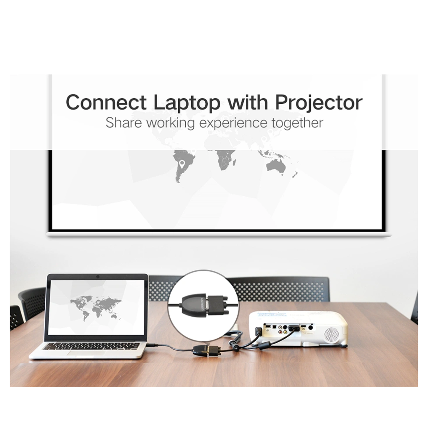 UGREEN HDMI to VGA Converter without Audio – MM105 - 40253