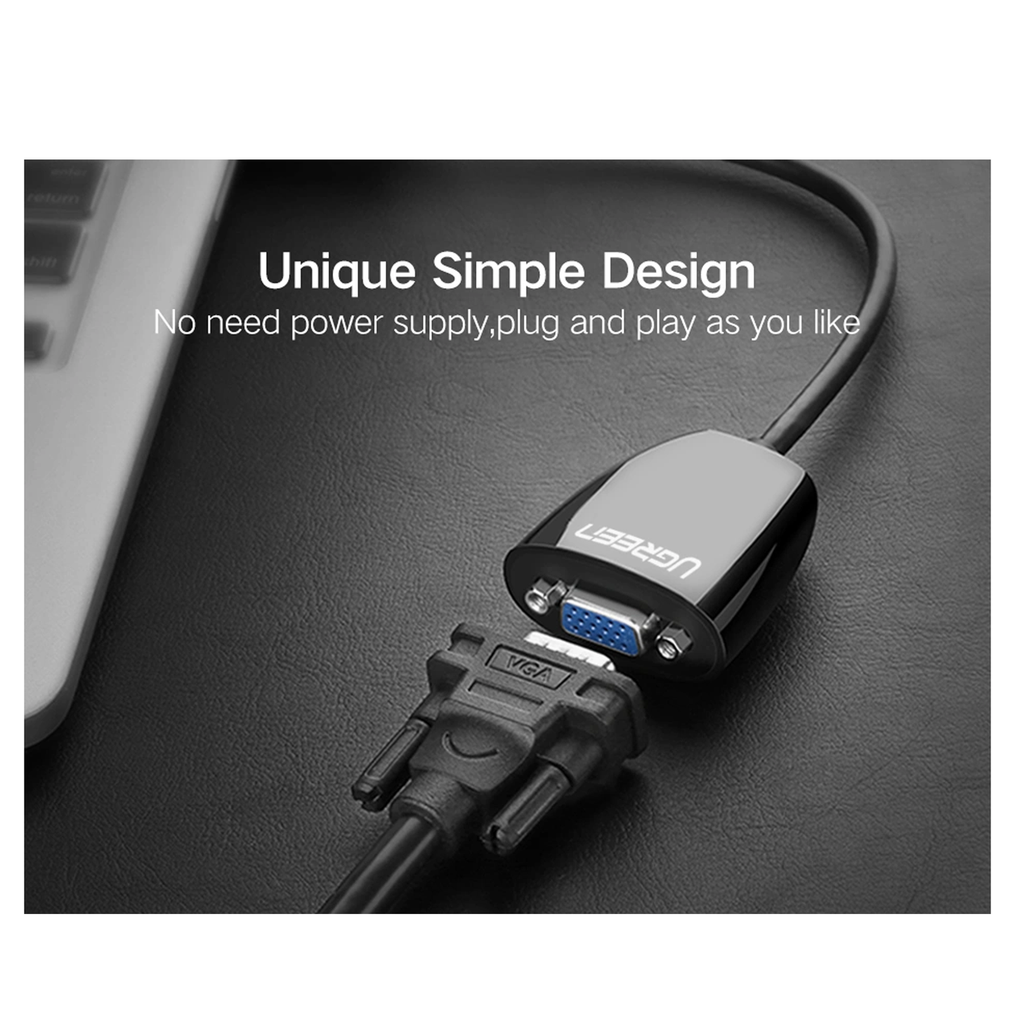 UGREEN HDMI to VGA Converter without Audio – MM105 - 40253
