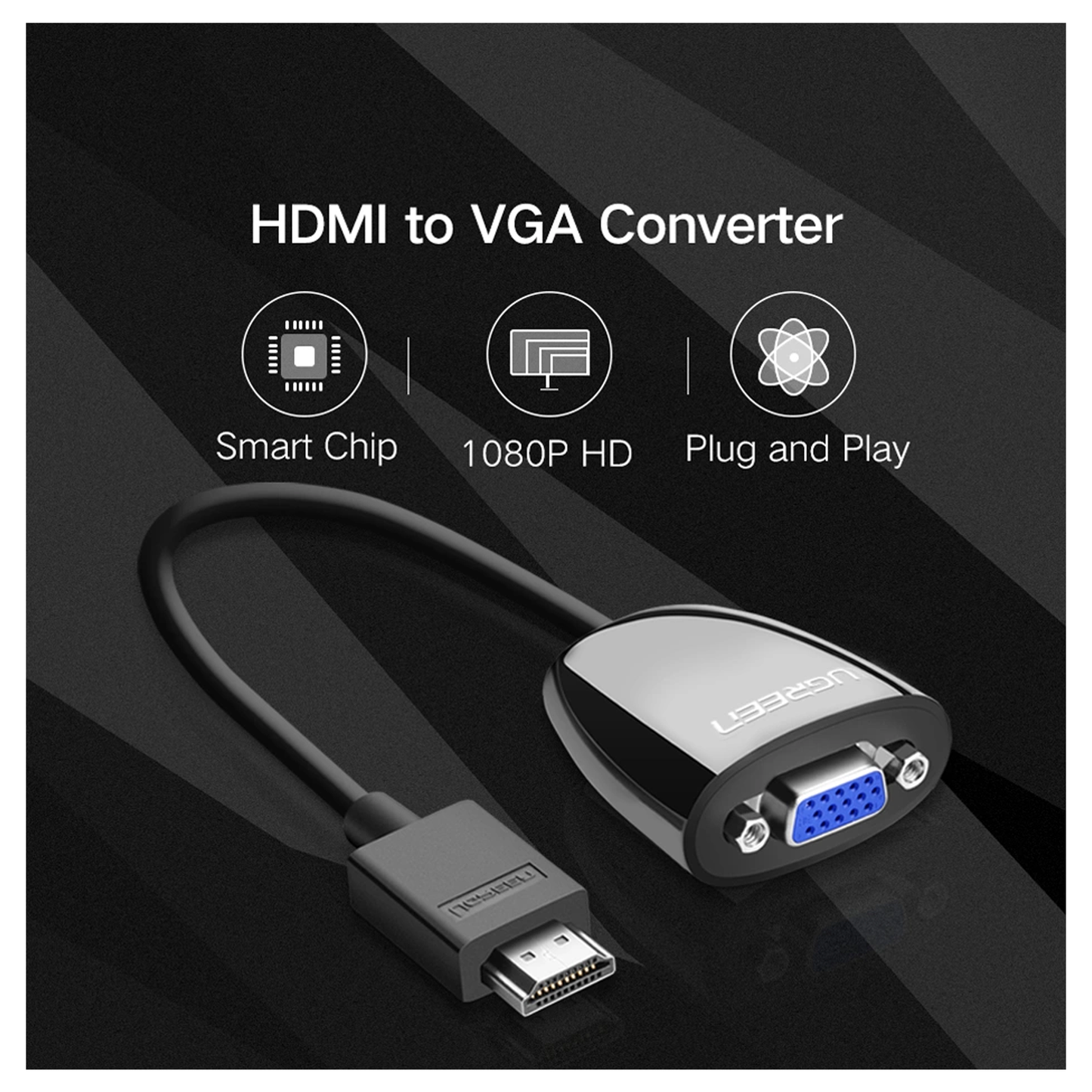 UGREEN HDMI to VGA Converter without Audio – MM105 - 40253