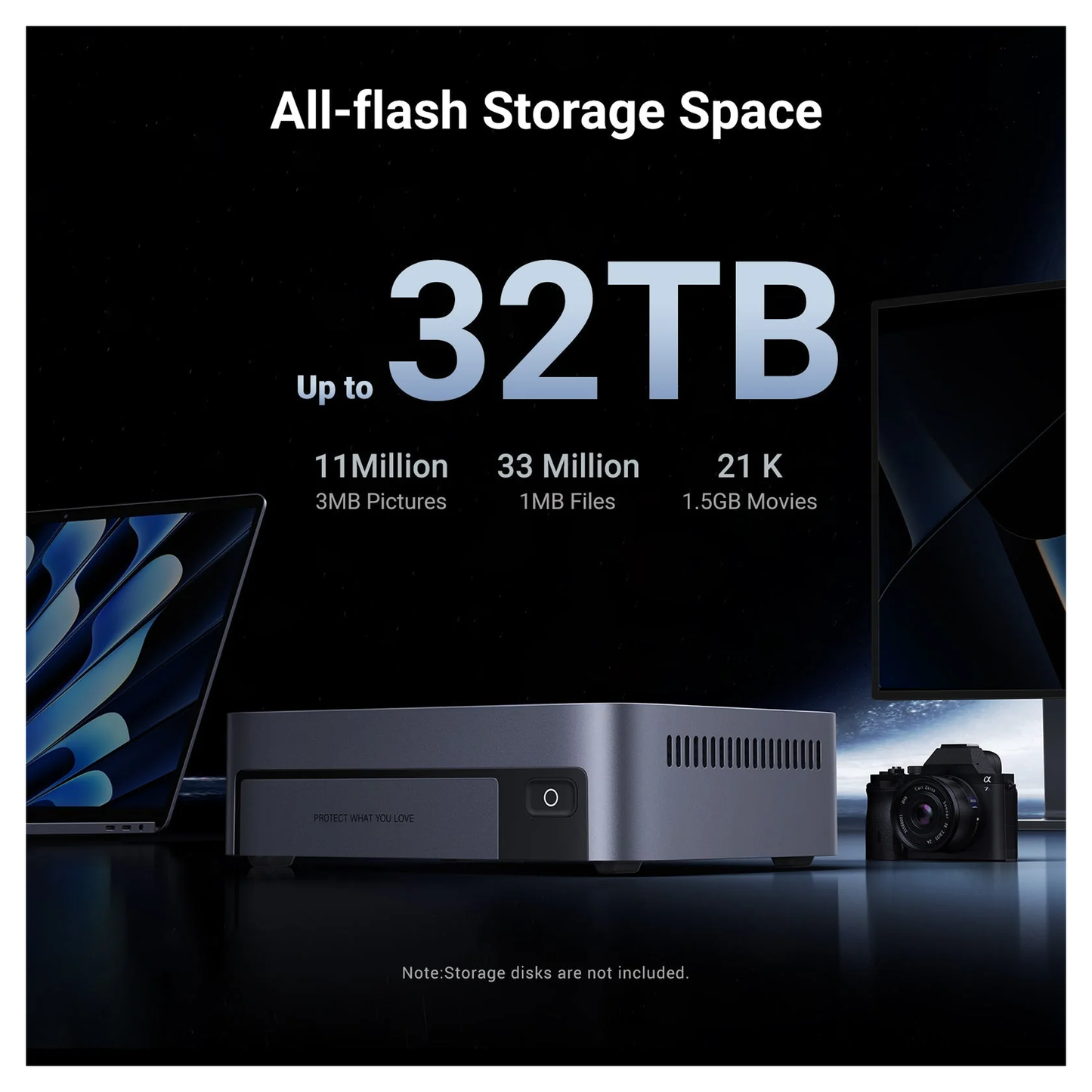 وحدة تخزين UGREEN المتصلة بالشبكة DXP480T (بدون أقراص) Plus EU / 25892