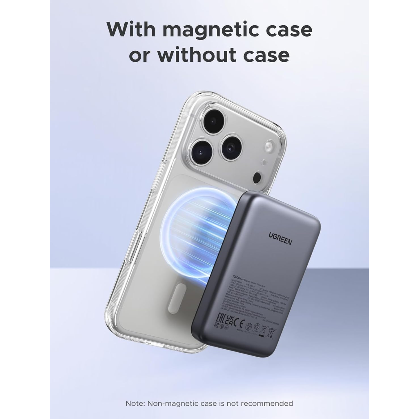 UGREEN Magsafe 10000mAh 20W Qi Certified Magnetic Wireless Power Bank Multicolor/ PB561