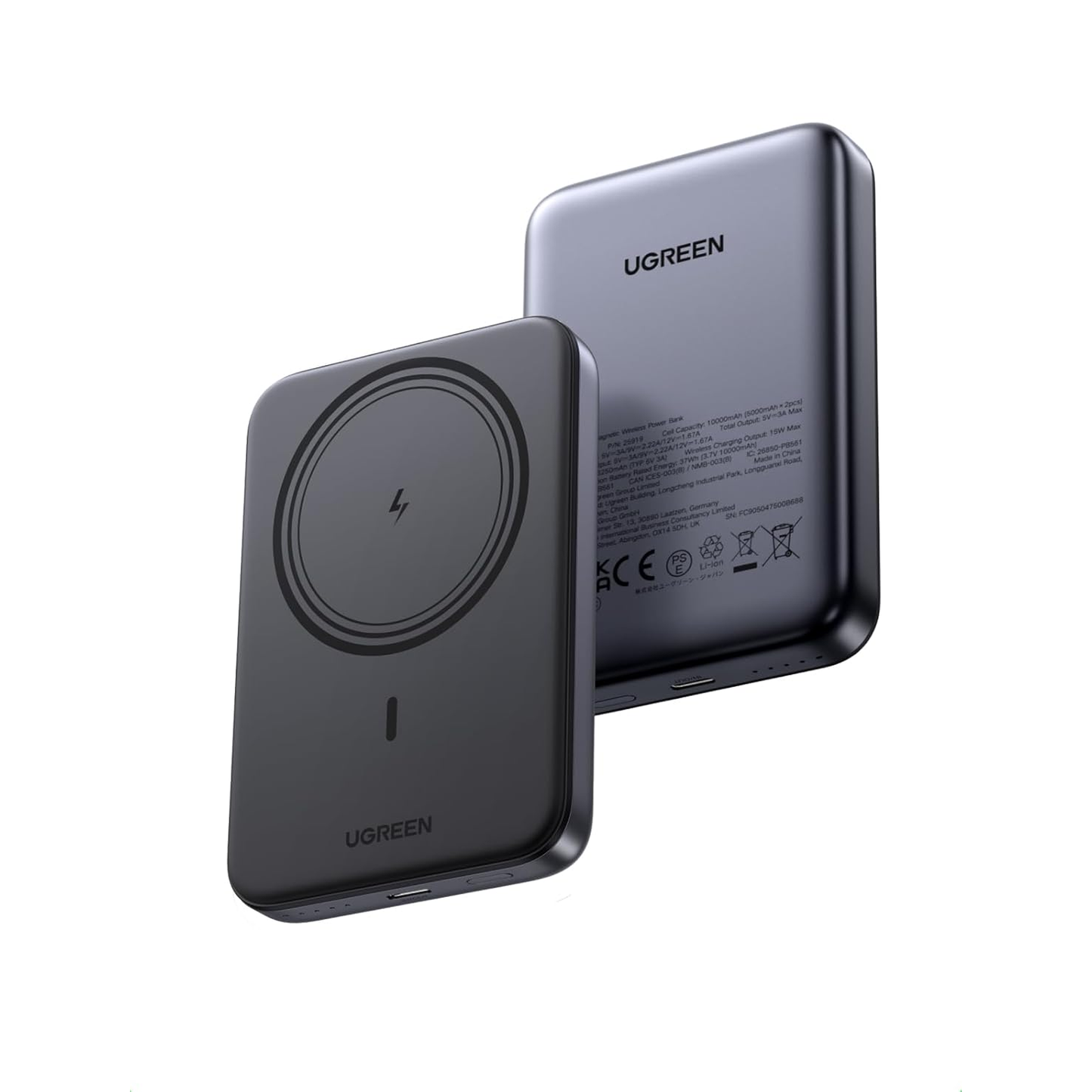 UGREEN Magsafe 10000mAh 20W Qi Certified Magnetic Wireless Power Bank Multicolor/ PB561