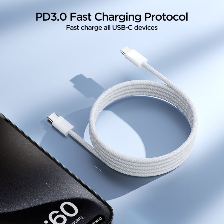 JOYROOM Braided 60W Fast Charging Data Cable Type-C to Type-C | A45